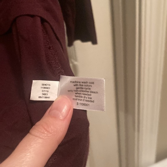 Chic Burgundy Open Front Cardigan - Picture 3 of 8